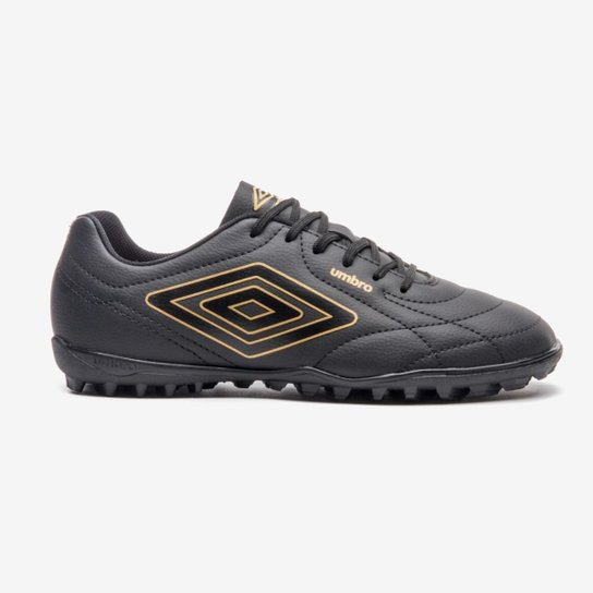 Chuteira Society Umbro Class Footballer [Cor: Preto E Dourado - Tamanho: 42]
